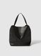 Black shoulder bag with wide handle_0