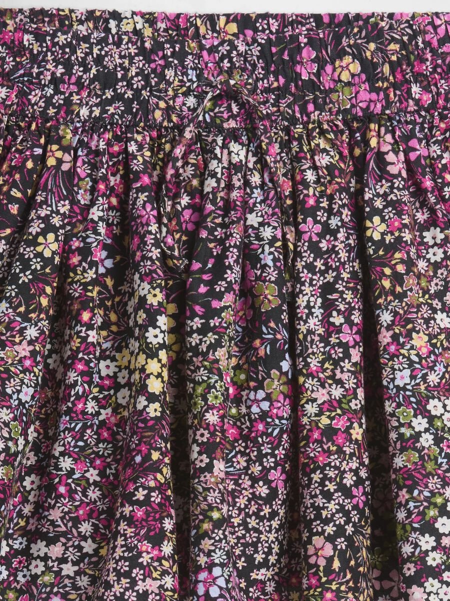 Gonna stampata multicolor in misto cotone e viscosa_2