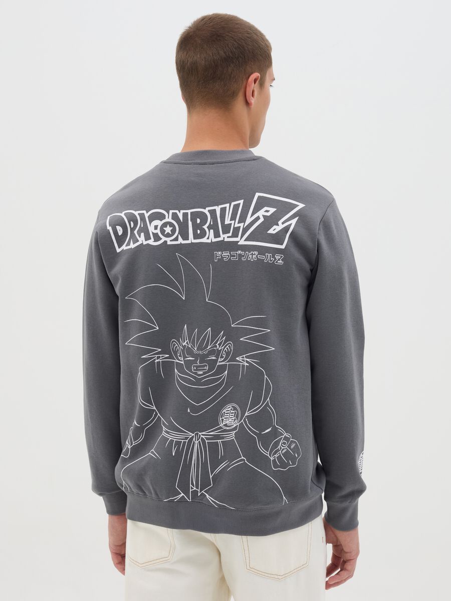 Grey Long Sleeve Manga Sweatshirt_3