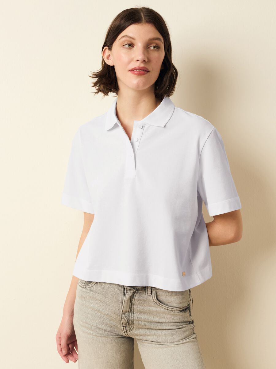 Polo shirt in solid colour piquet_1