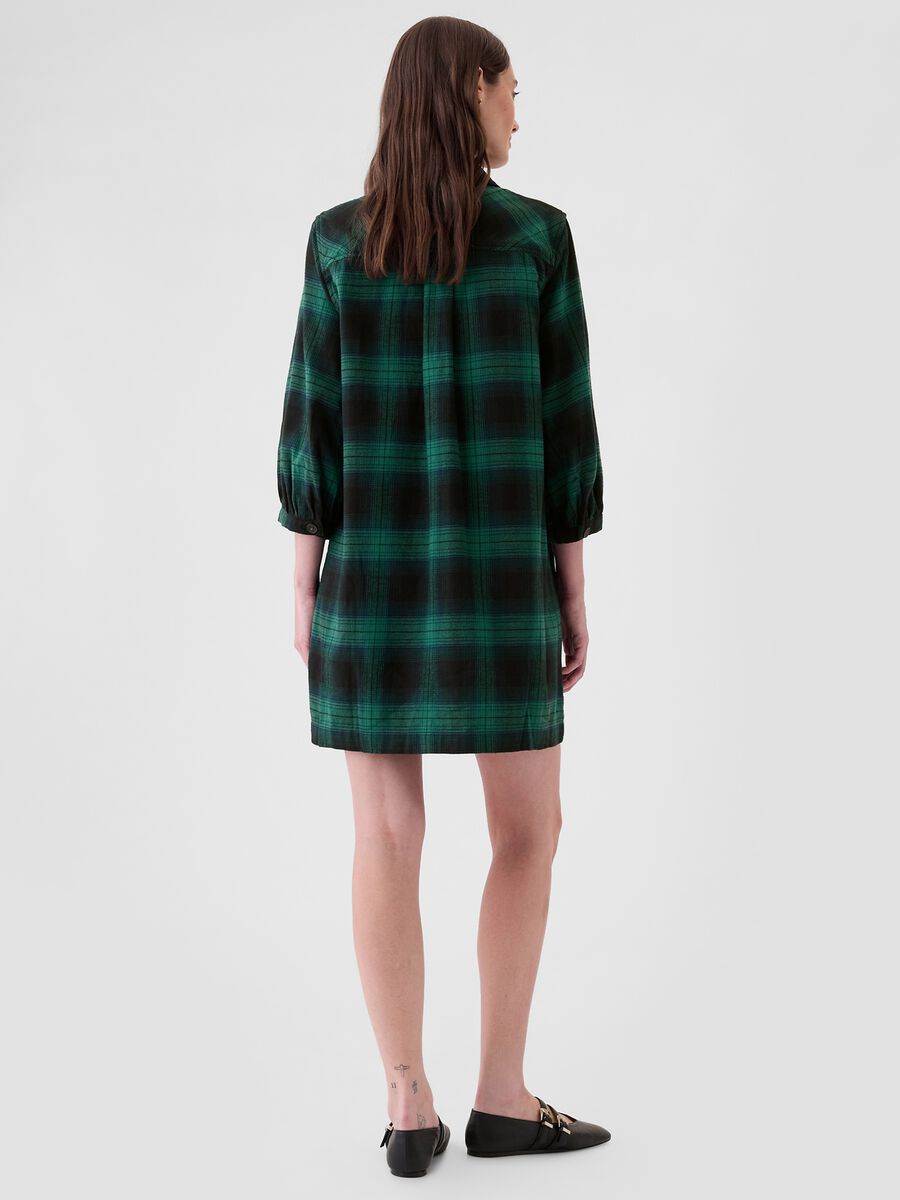 Tartan shirt dress with pockets_1