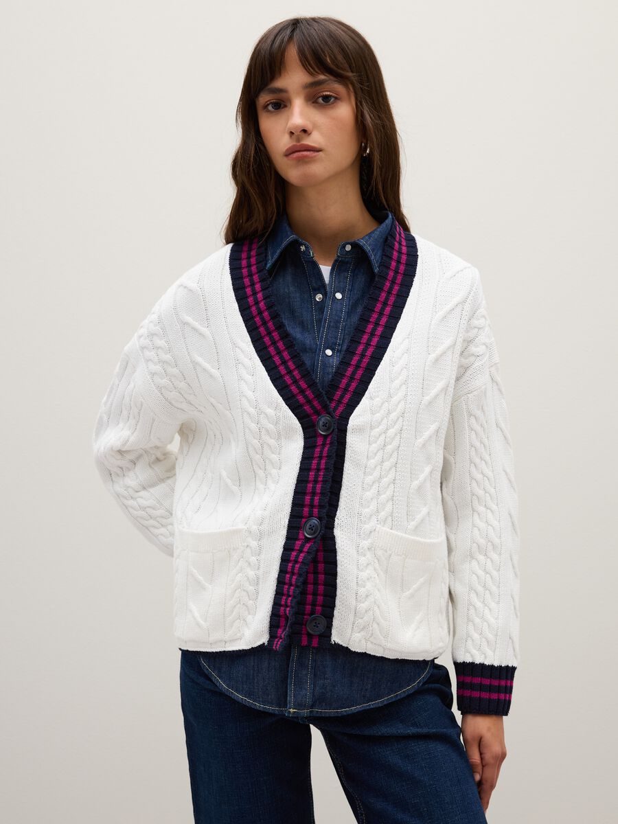 Multicolor pure cotton cardigan regular fit_0