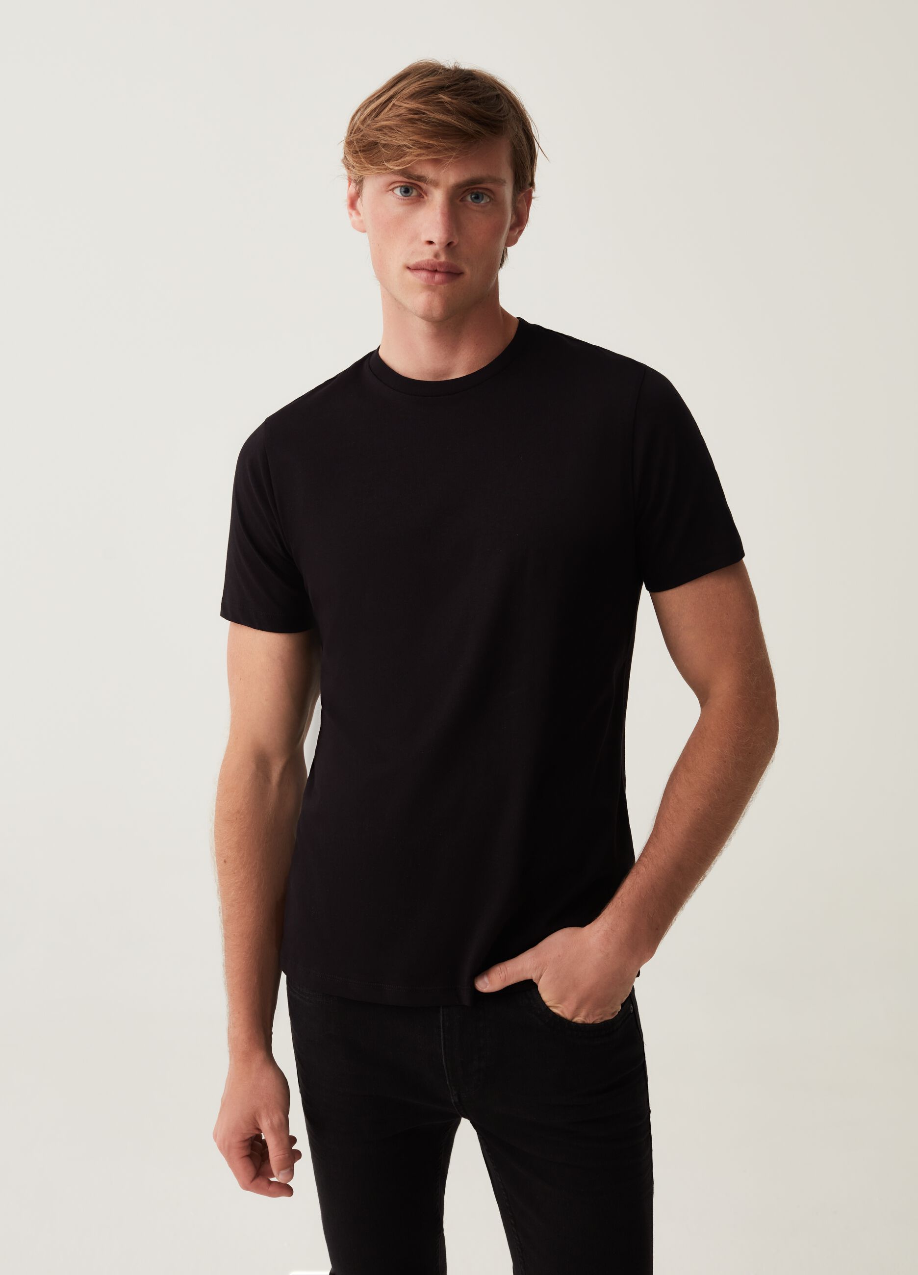 Bipack t-shirt con scollo rotondo_0
