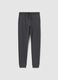 Boys' grey cotton jogger trousers with regular fit_3