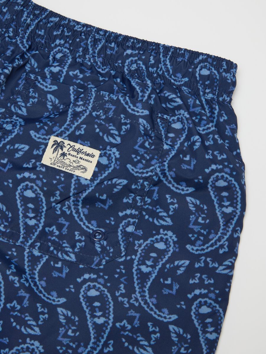 Costume da bagno da uomo in tessuto multicolor regular fit_5