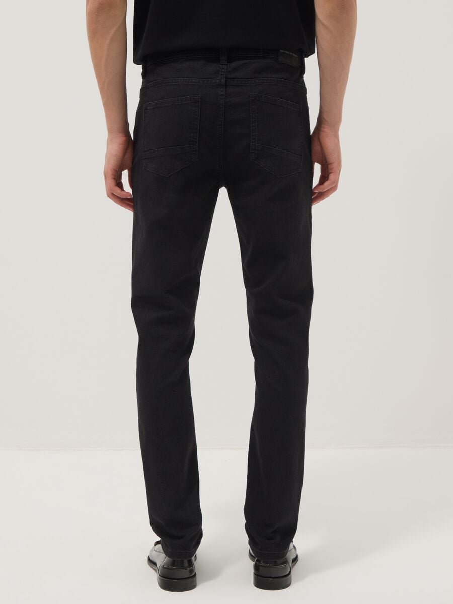 Jeans super skinny neri in misto cotone_2