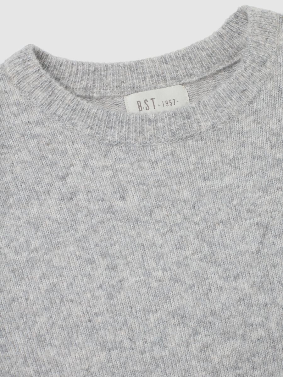Grey Crew Neck Jumper Regular Fit_5
