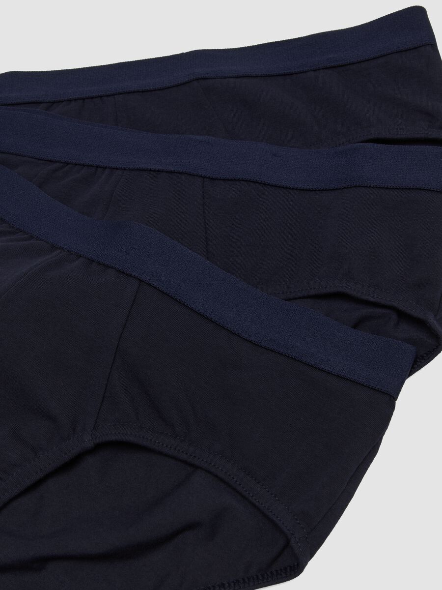 Tripack di slip blu in cotone organico_5
