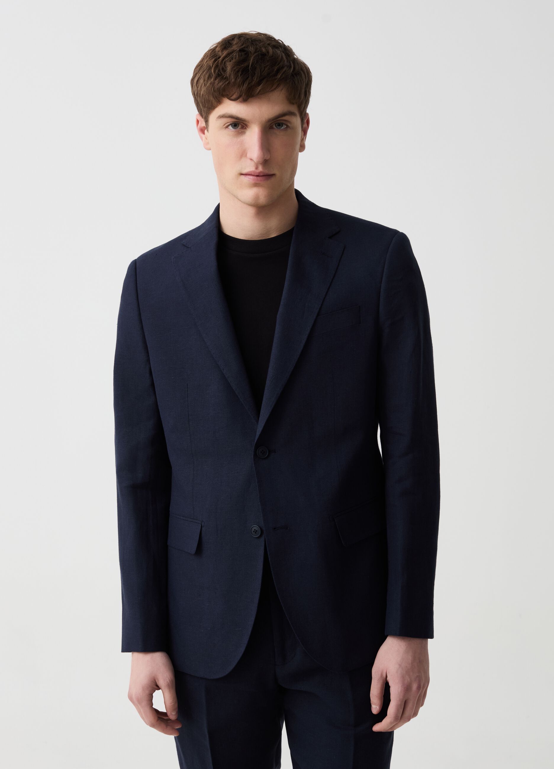 Ovs Blazer monopetto slim fit in lino