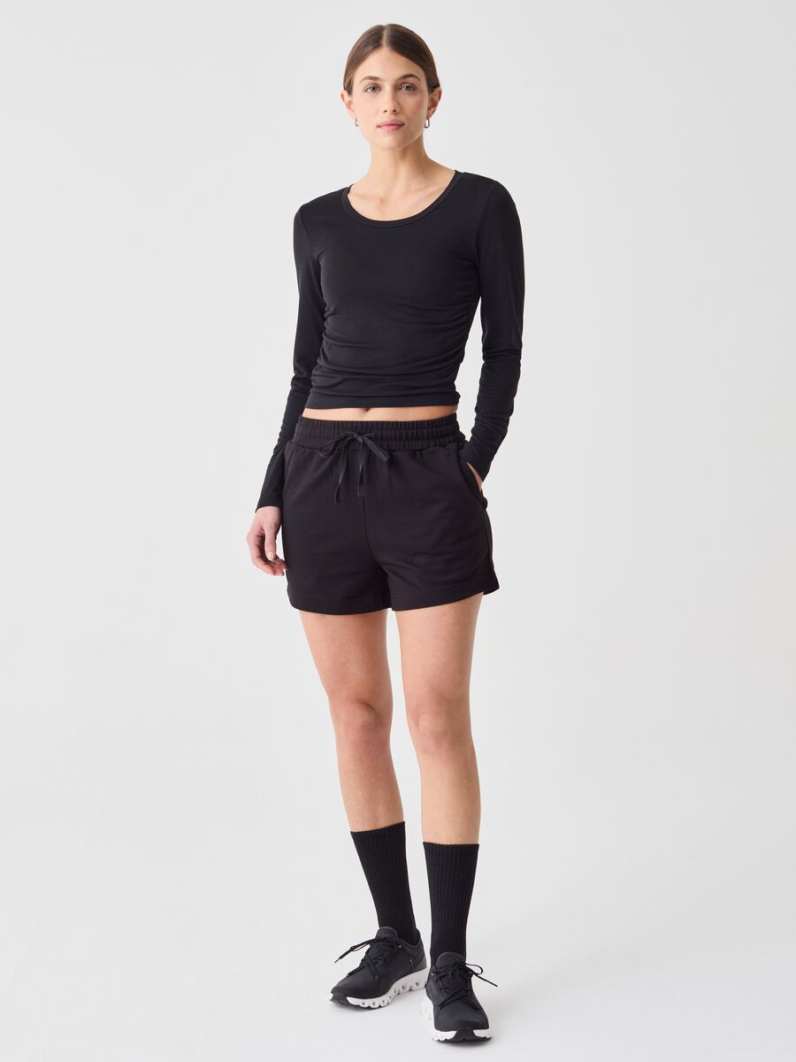 ALTAVIA STUDIO long-sleeved T-shirt in technical fabric_1