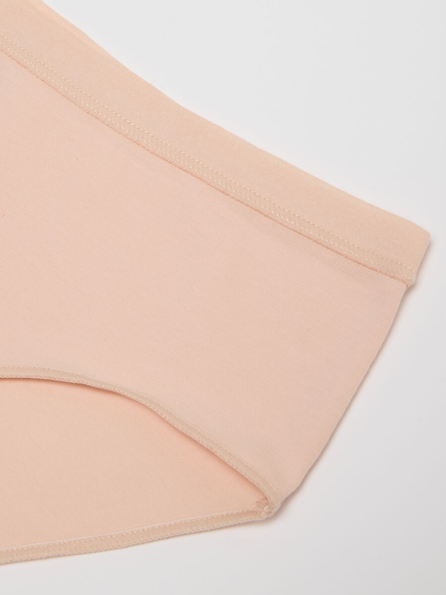 Mutandine culotte in cotone elasticizzato rosa da ragazza regular fit_3