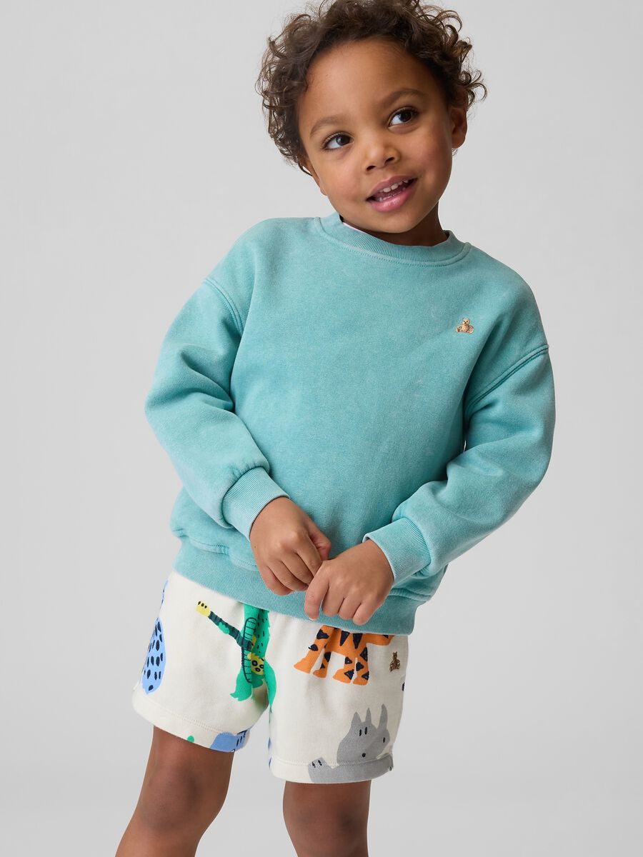 Cotton-blend printed shorts_0