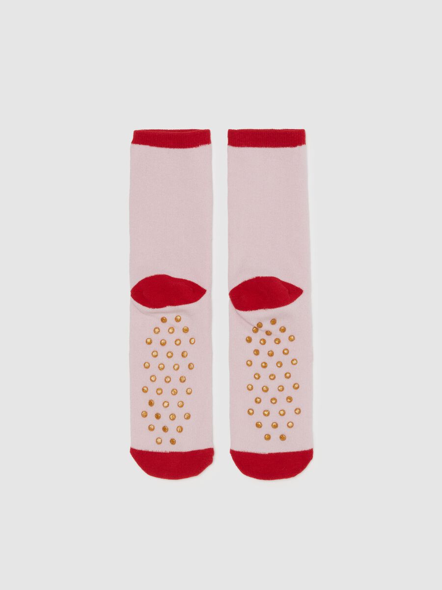 Slipper socks in lurex with toy soldier_1