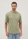 T-shirt a maniche corte in puro cotone verde relaxed fit_3