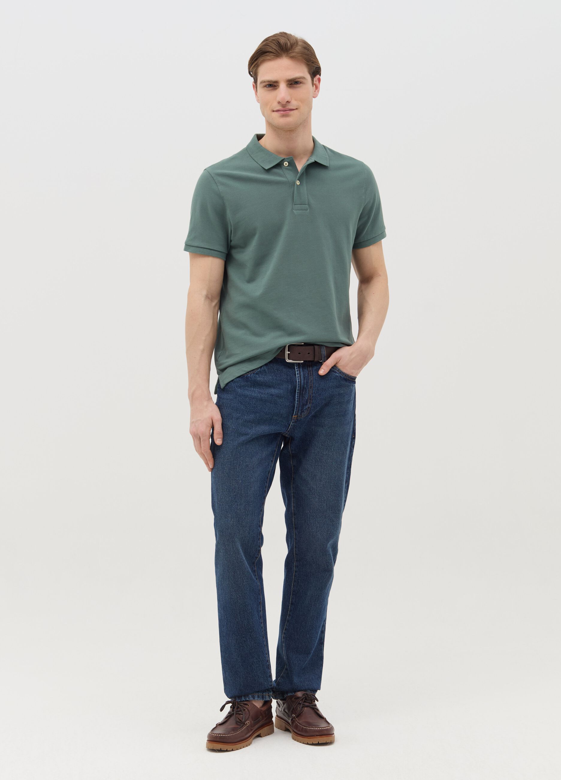 Polo regular fit in cotone bio