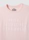 Pink pure cotton regular fit t-shirt with text_5