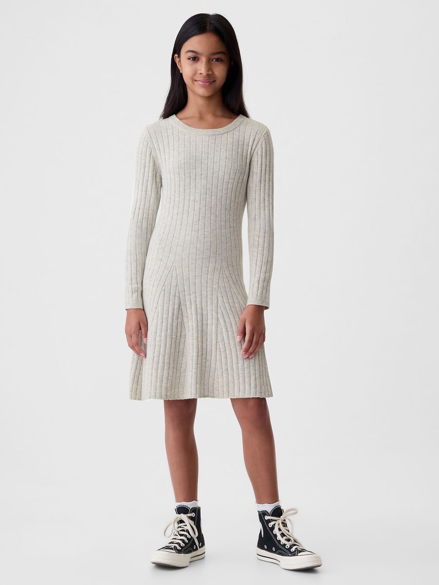Flat rib knit dress_0