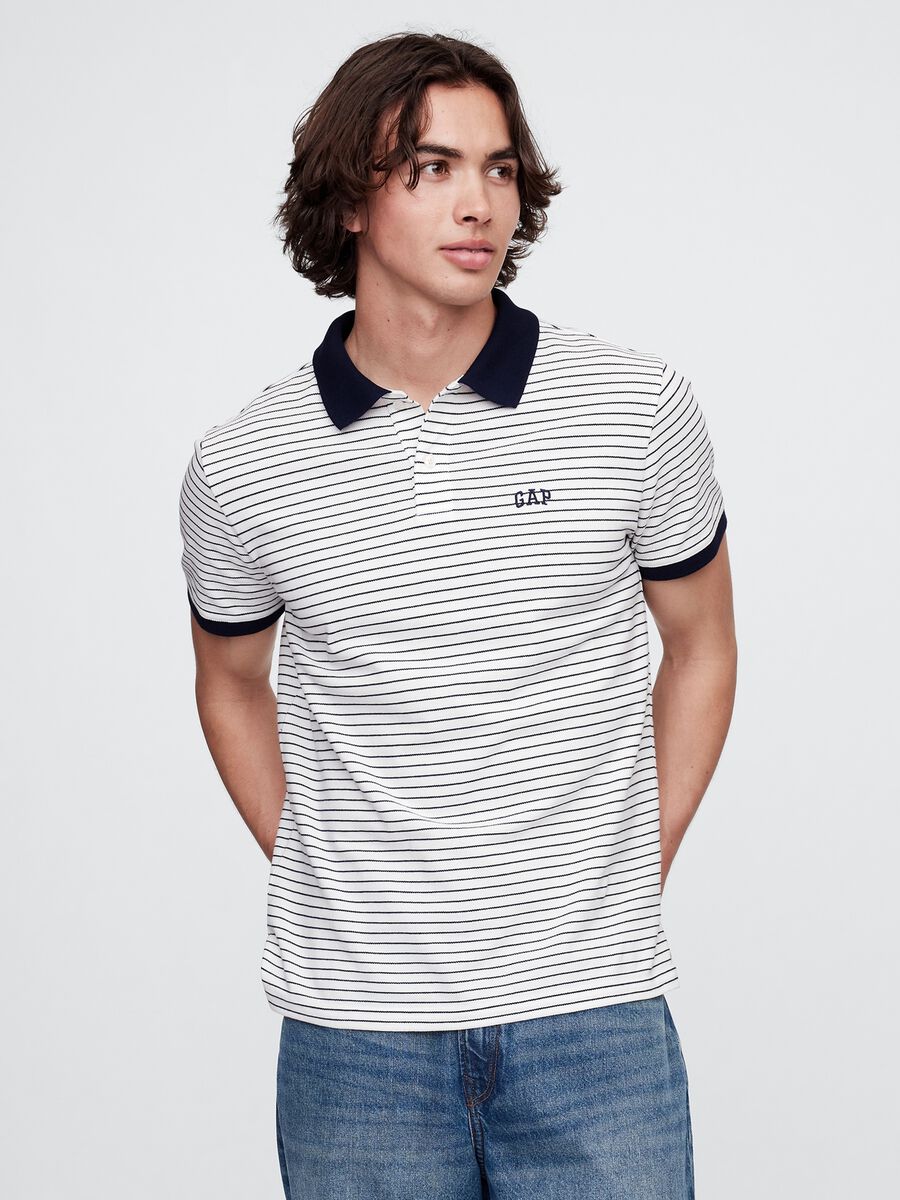 Striped Polo Shirt_0