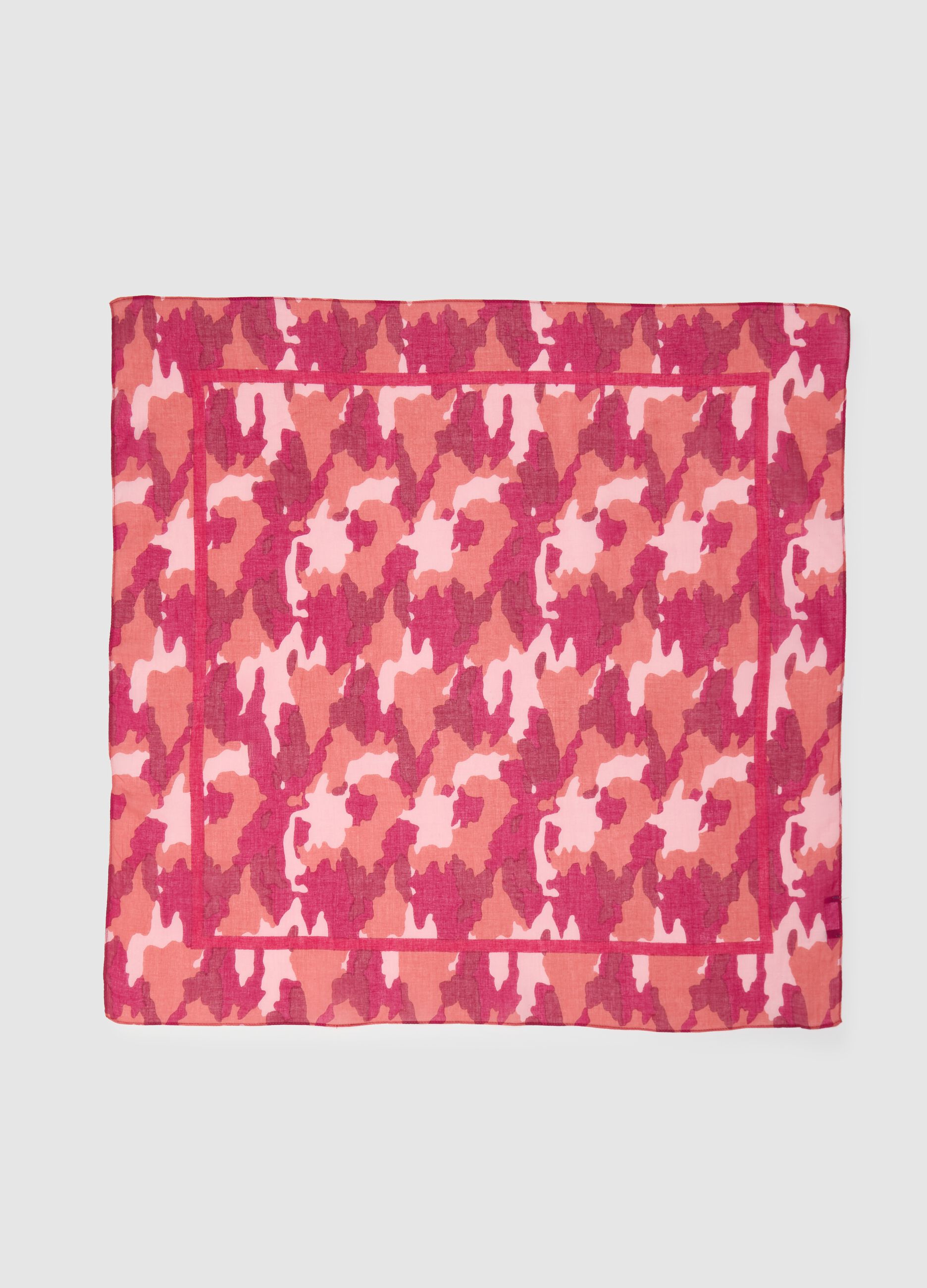 Foulard da donna in puro cotone multicolor