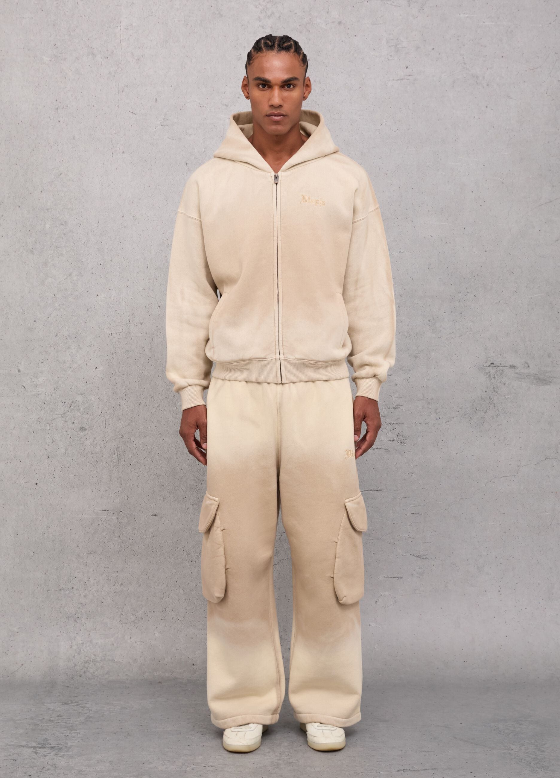 Sunfaded Cargo Sweatpants Vintage Sand