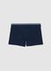 Regular fit boys' blue boxer shorts in stretch cotton_1