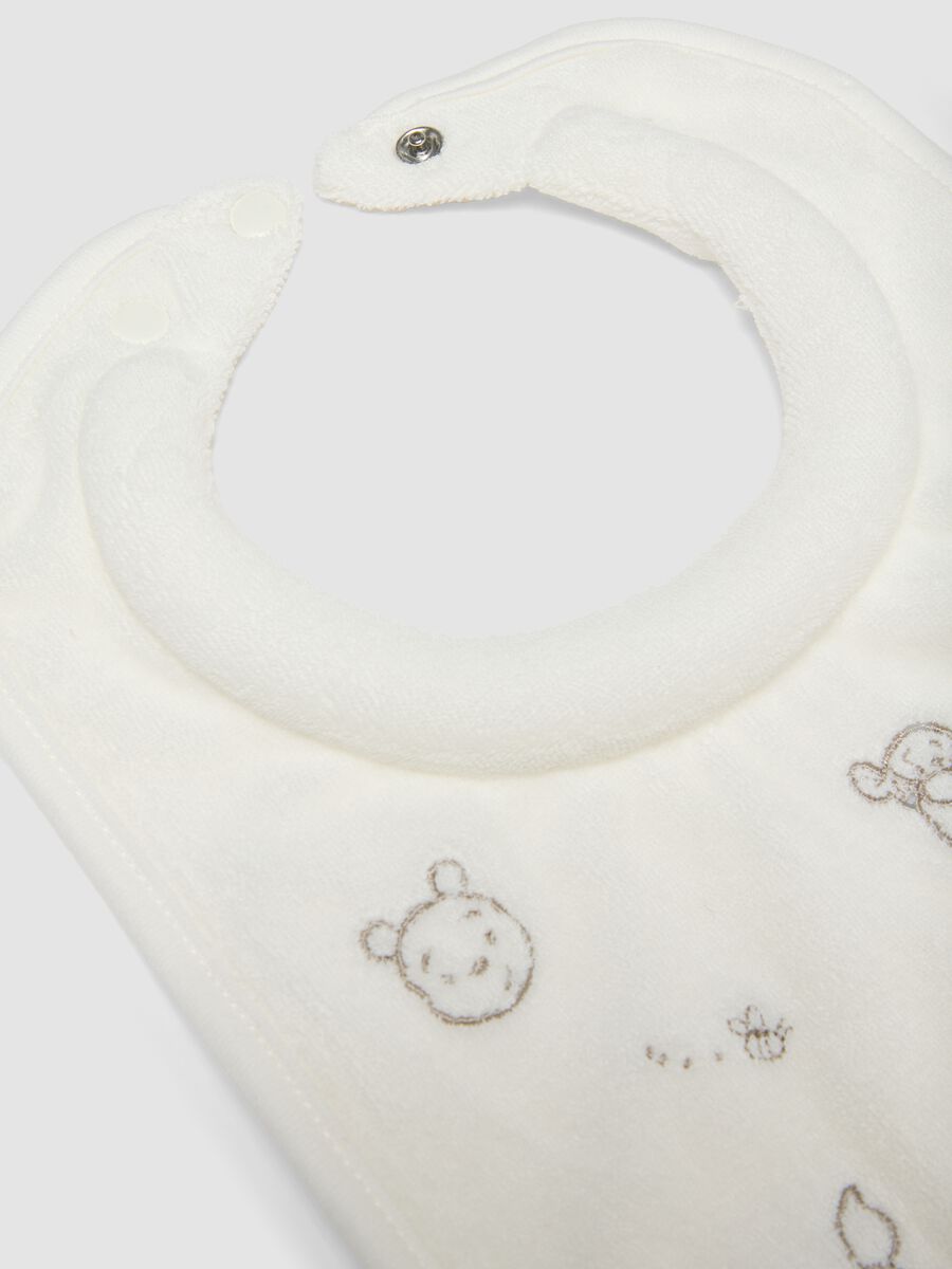 Bipack bavette in misto cotone organico con ricami Winnie The Pooh_1