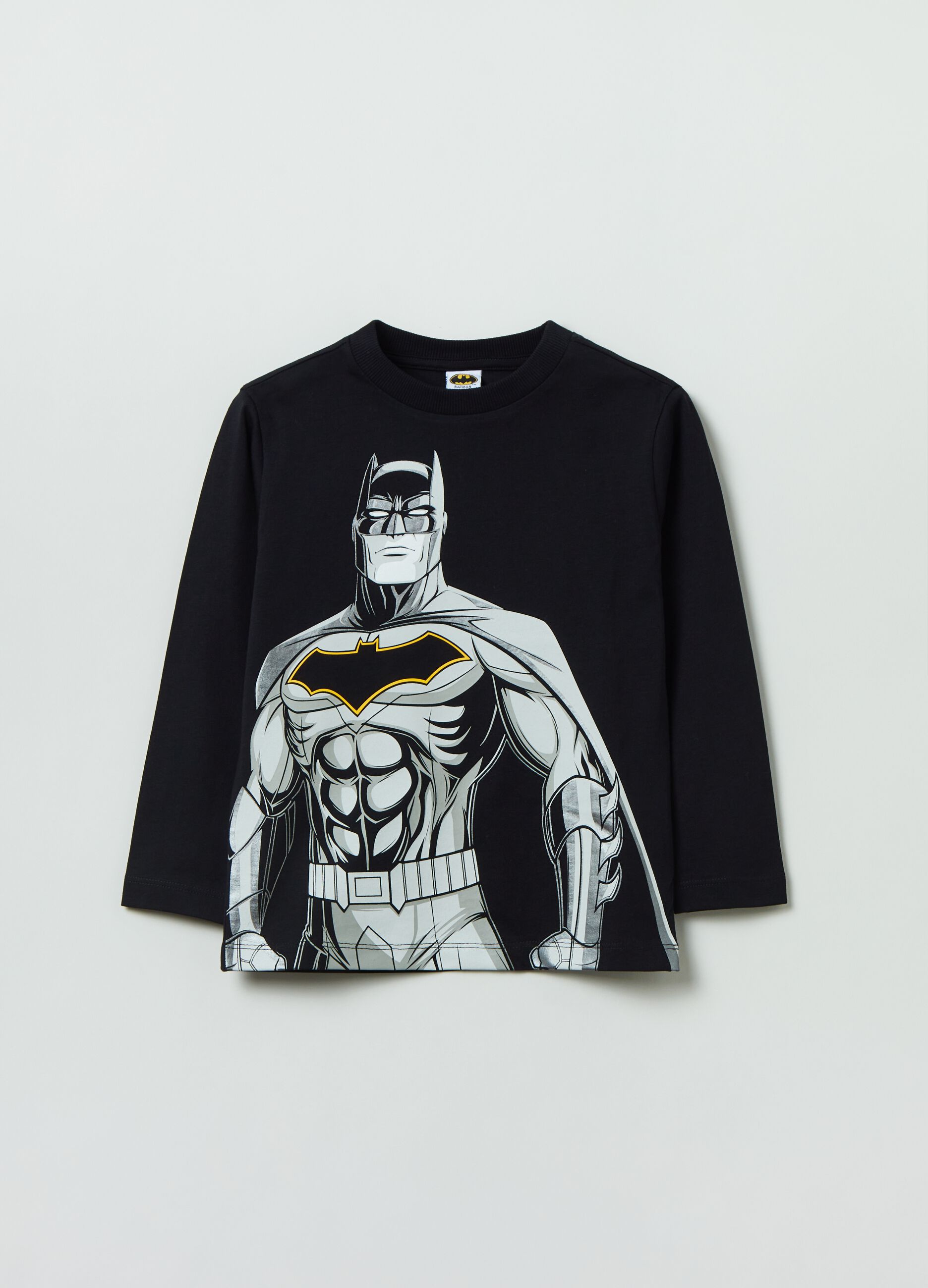 T-shirt maniche lunghe stampa Batman_0