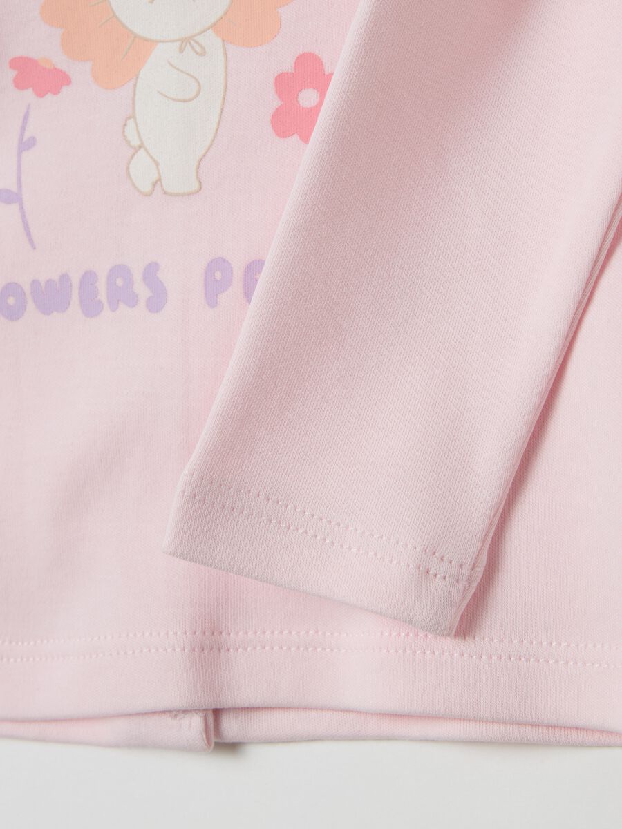 Long-sleeved T-shirt with "Flowers Party" print_2