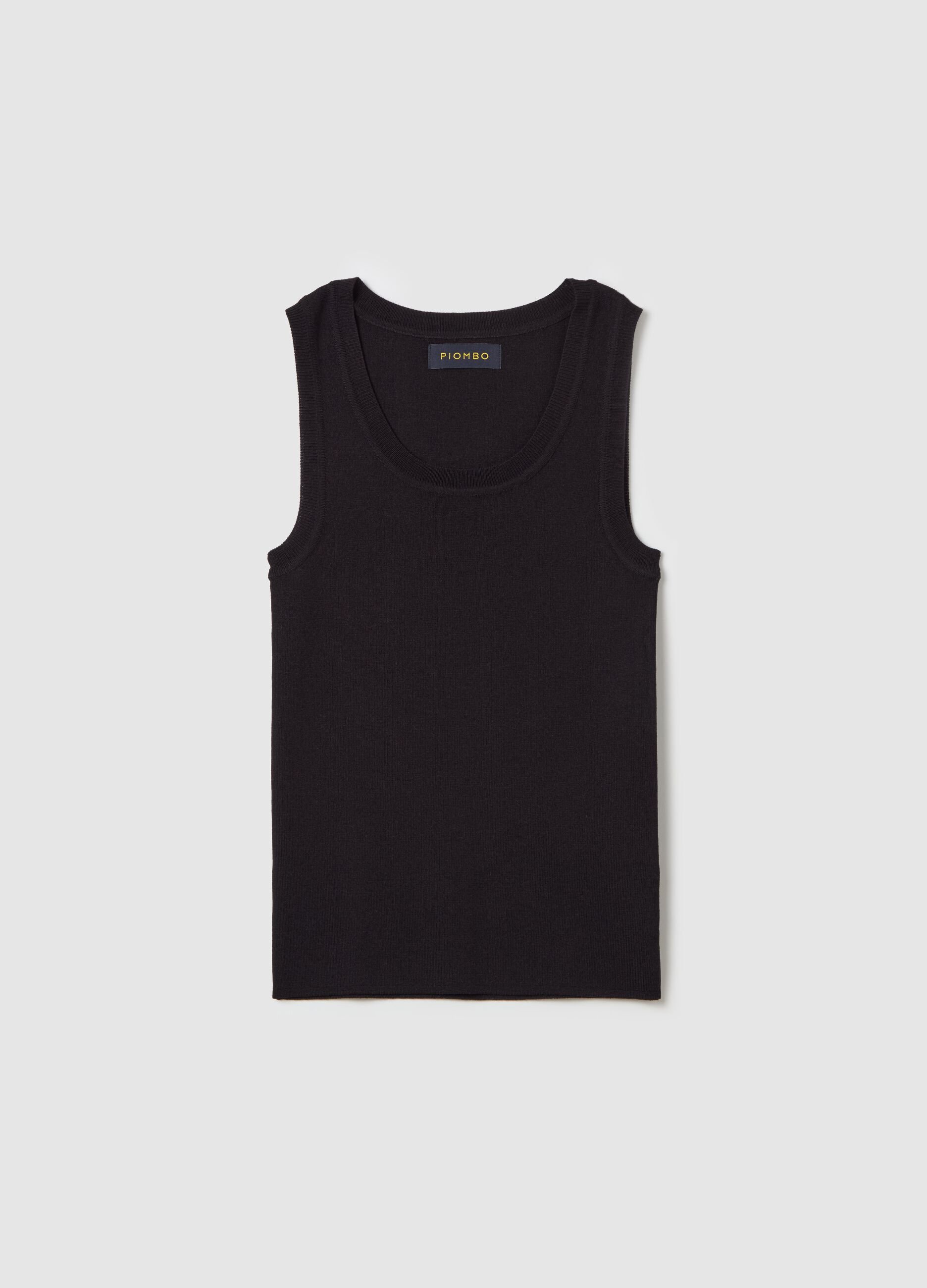 Solid colour tank top