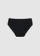 Girl's black cotton stretch regular fit panties_1