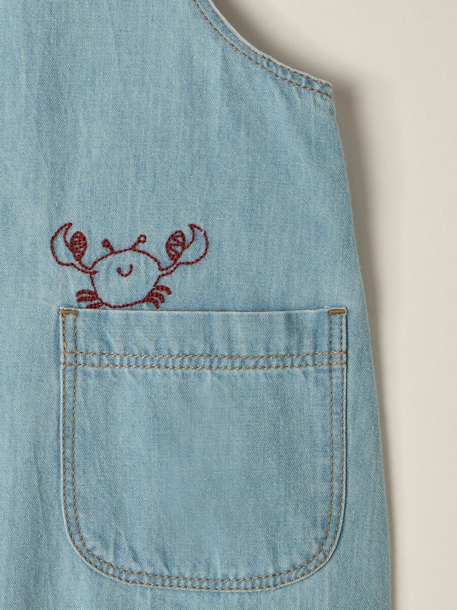 Baby IANA pure cotton denim dungarees_2
