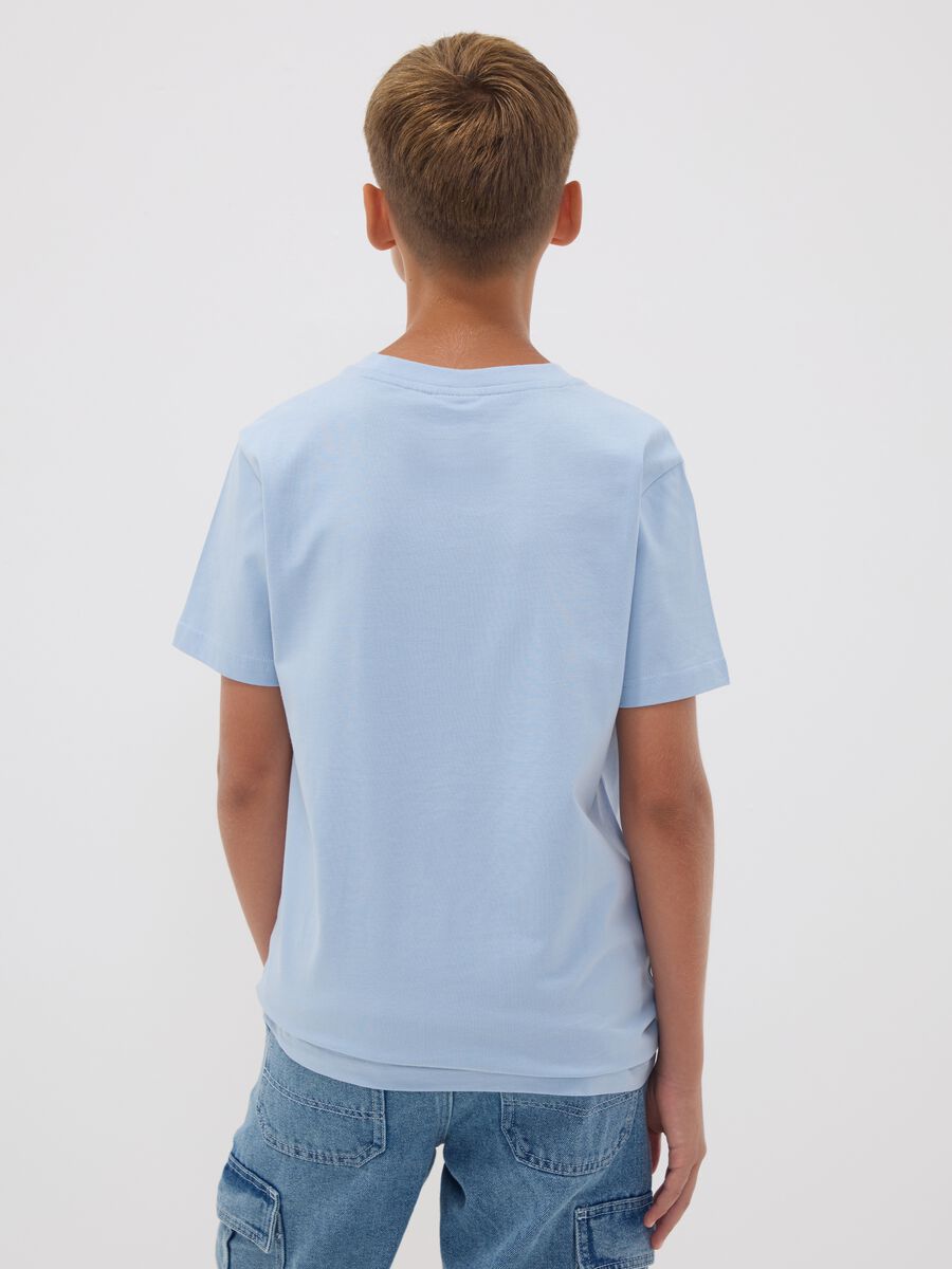 Boys&rsquo; light blue pure cotton T‑shirt with Simpsons print_2