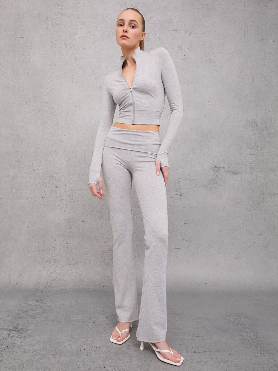 Jersey Yoga Pants Grey Mélange_5