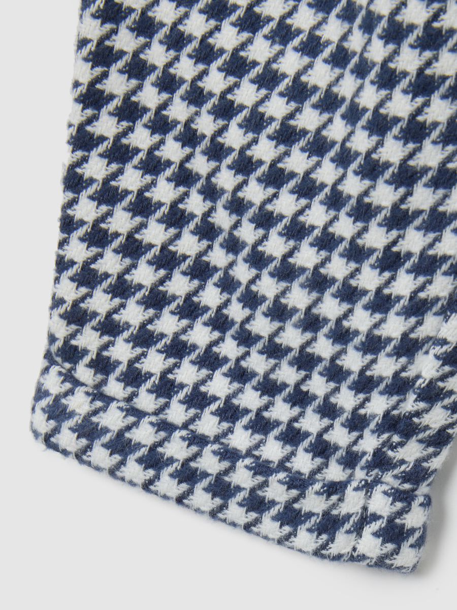 Pantaloni a quadri multicolor da bimba in puro cotone regular fit_3