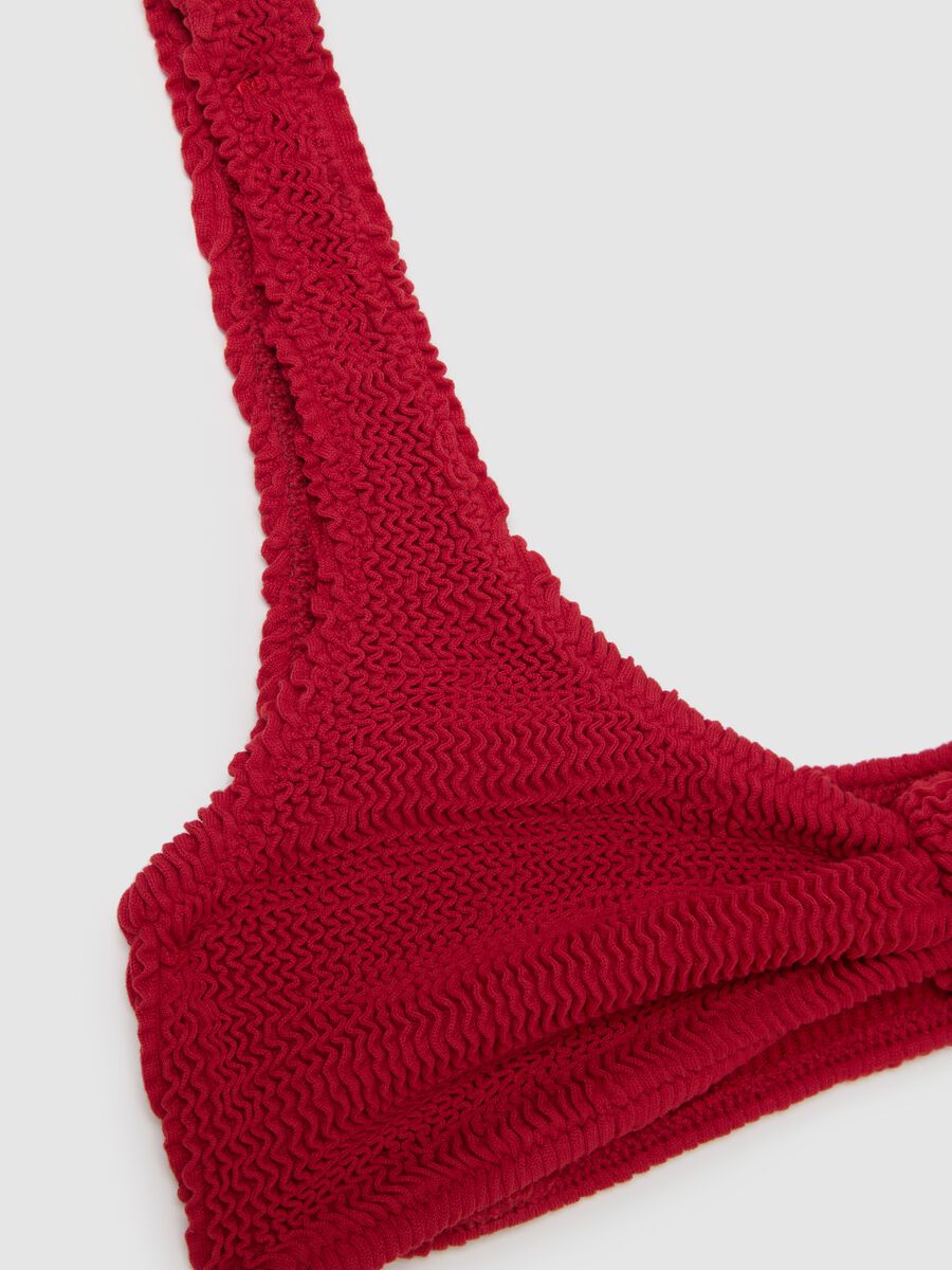 Women's Red Stretch Fabric Bikini_6