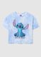 Girls' pure cotton sky blue t-shirt, regular fit_3