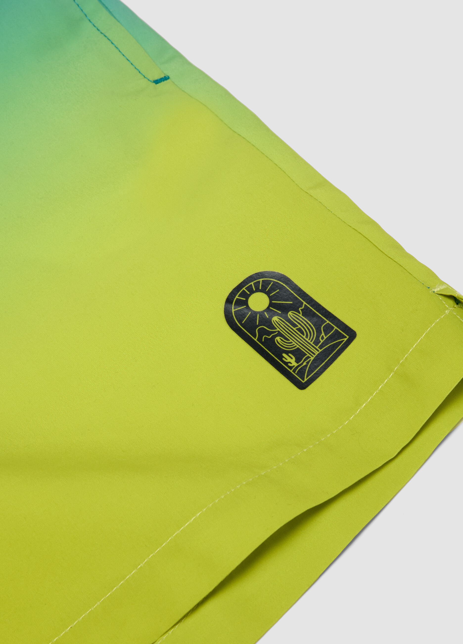 Multicolour boys&rsquo; swim shorts with ombr&eacute; fade