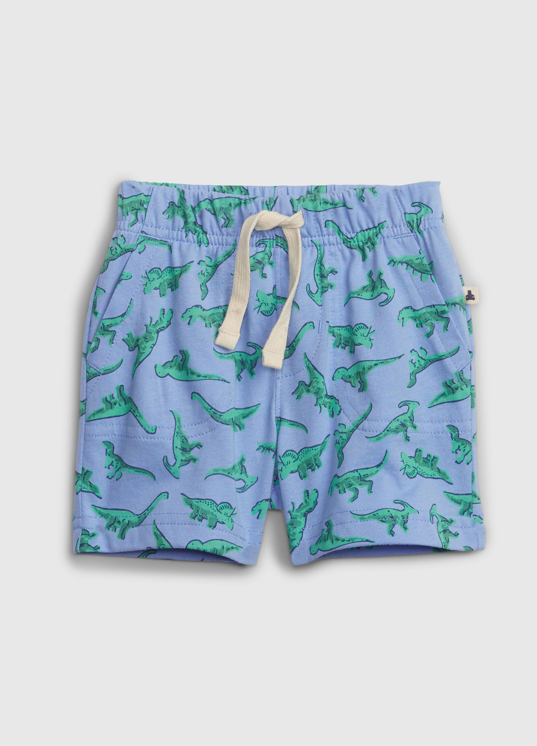 Shorts in cotone biologico con coulisse