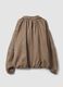 Brown regular-fit jacket in viscose and linen blend_6