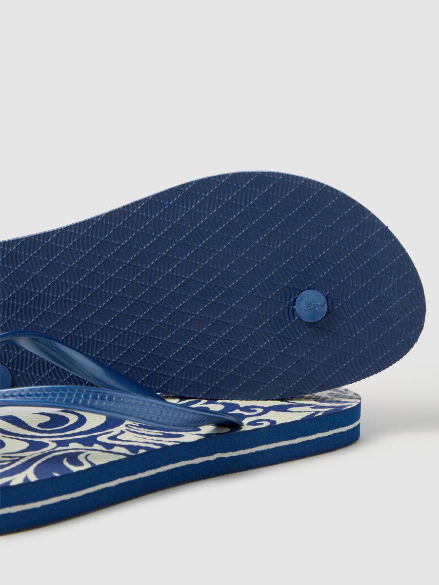 Women's Multicolour Flip-Flops with Print_2
