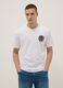 White pure cotton relaxed-fit T-shirt with print_0