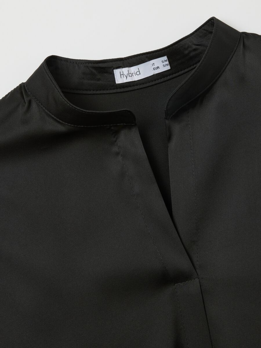 Blusa nera regular fit_5