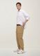Pantaloni cargo marroni in cotone elasticizzato regular fit_3