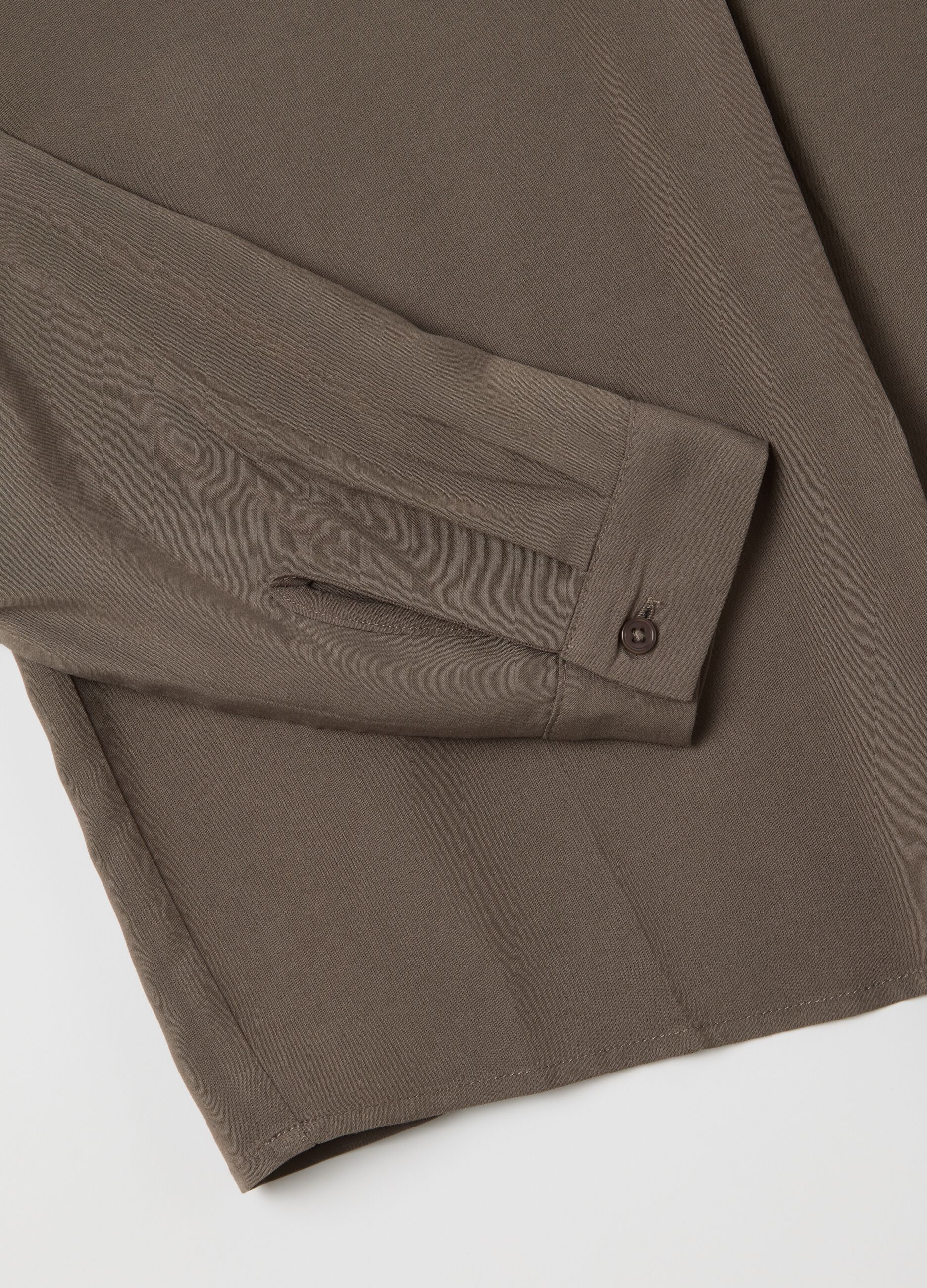 Brown Viscose Shirt