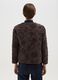Brown embroidered jacket in pure cotton regular fit_2