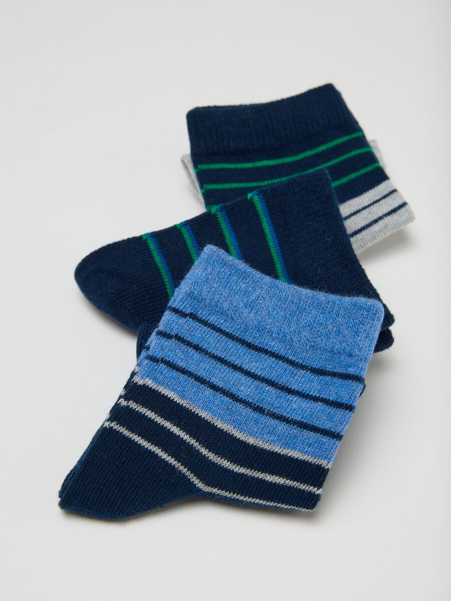 Set of two-pack children's socks in multicolour cotton blend_1
