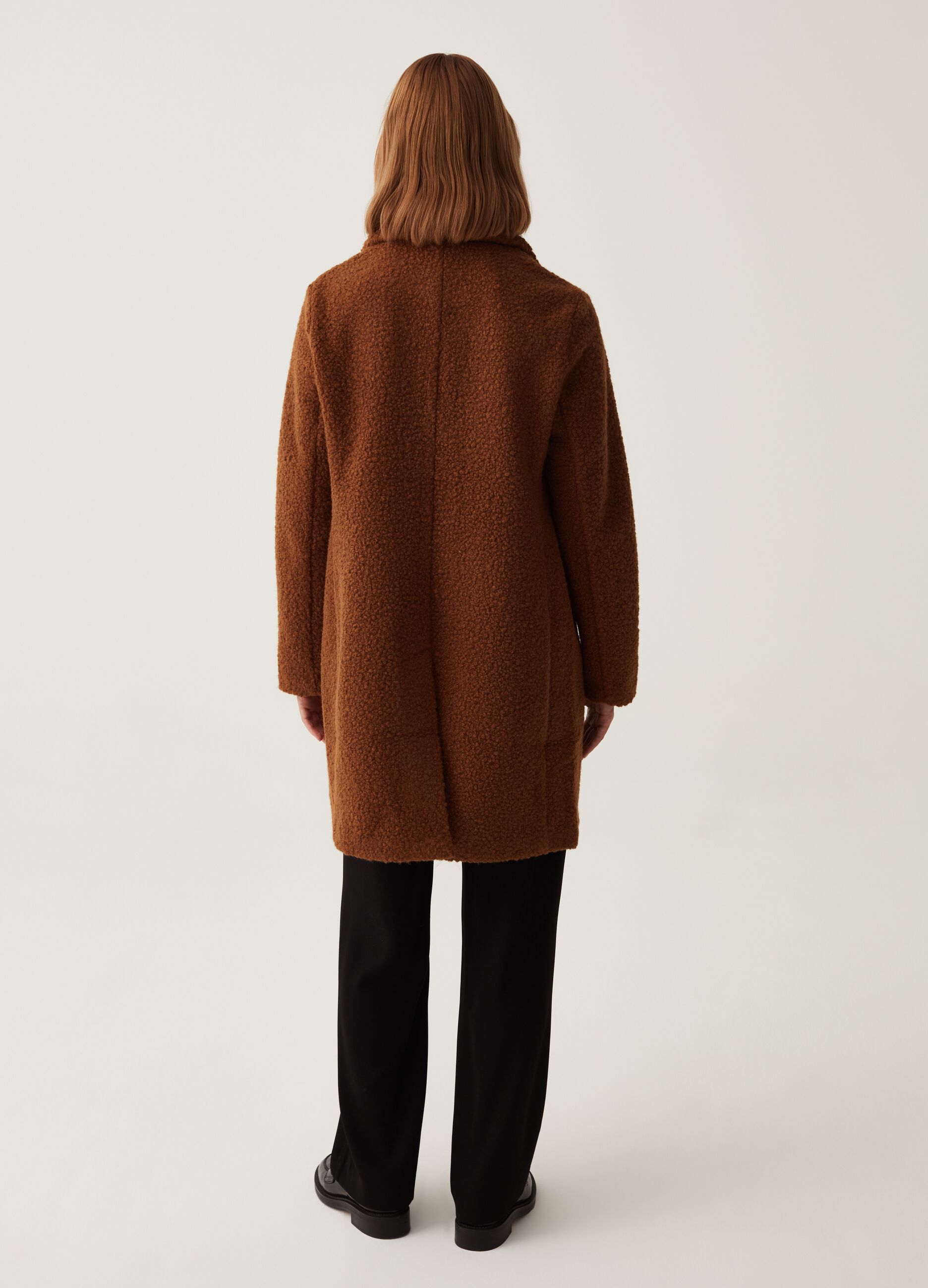 Cappotto lungo effetto boucle_2
