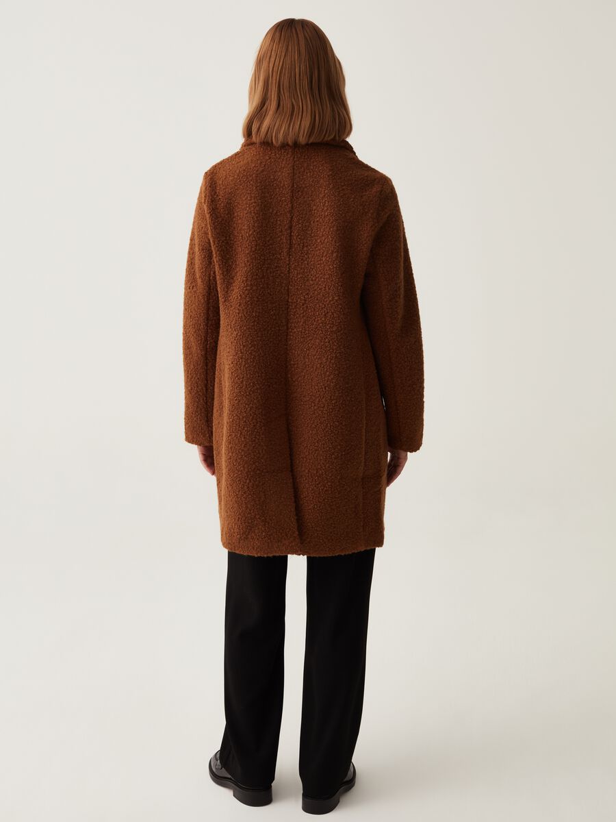 Cappotto lungo effetto boucle_2