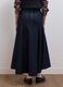 Gonna midi in denim di puro cotone_3