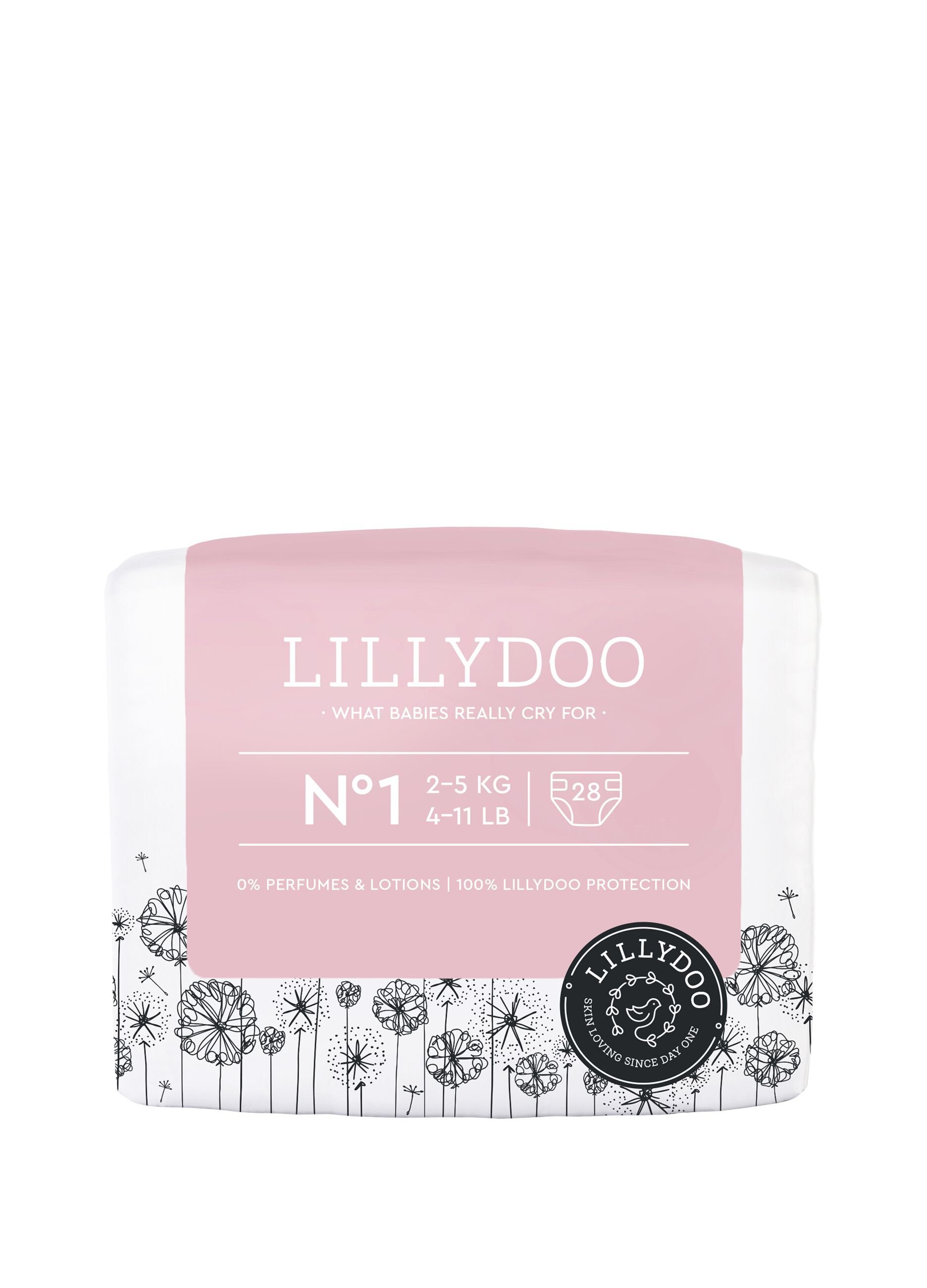 Lillydoo nappies for sensitive skin N°1 (2-5 Kg)